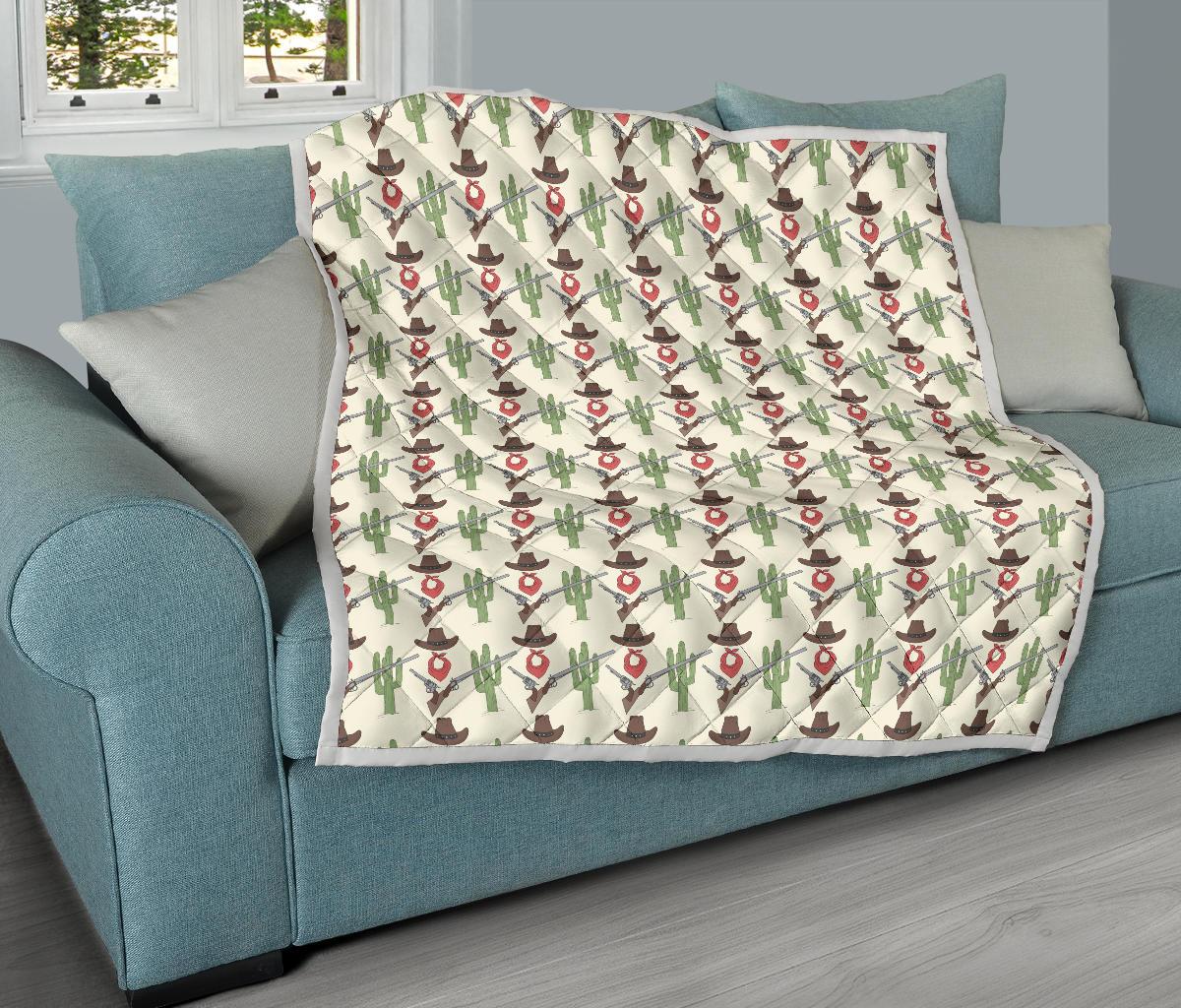 Western Cowboy Print Premium Quilt-JTAMIGO.COM