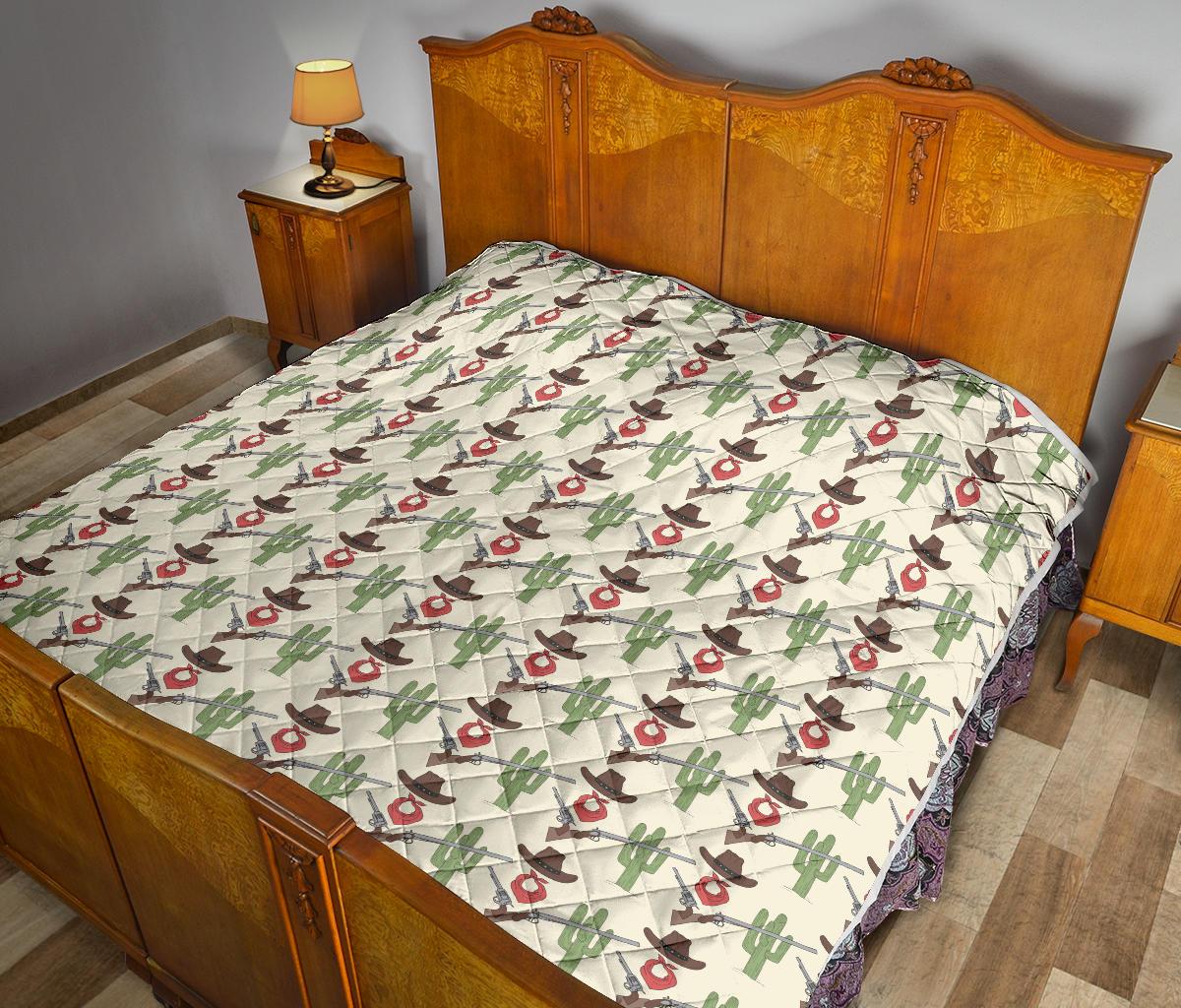 Western Cowboy Print Premium Quilt-JTAMIGO.COM