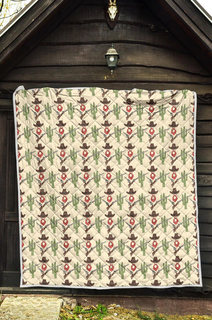 Western Cowboy Print Premium Quilt-JTAMIGO.COM