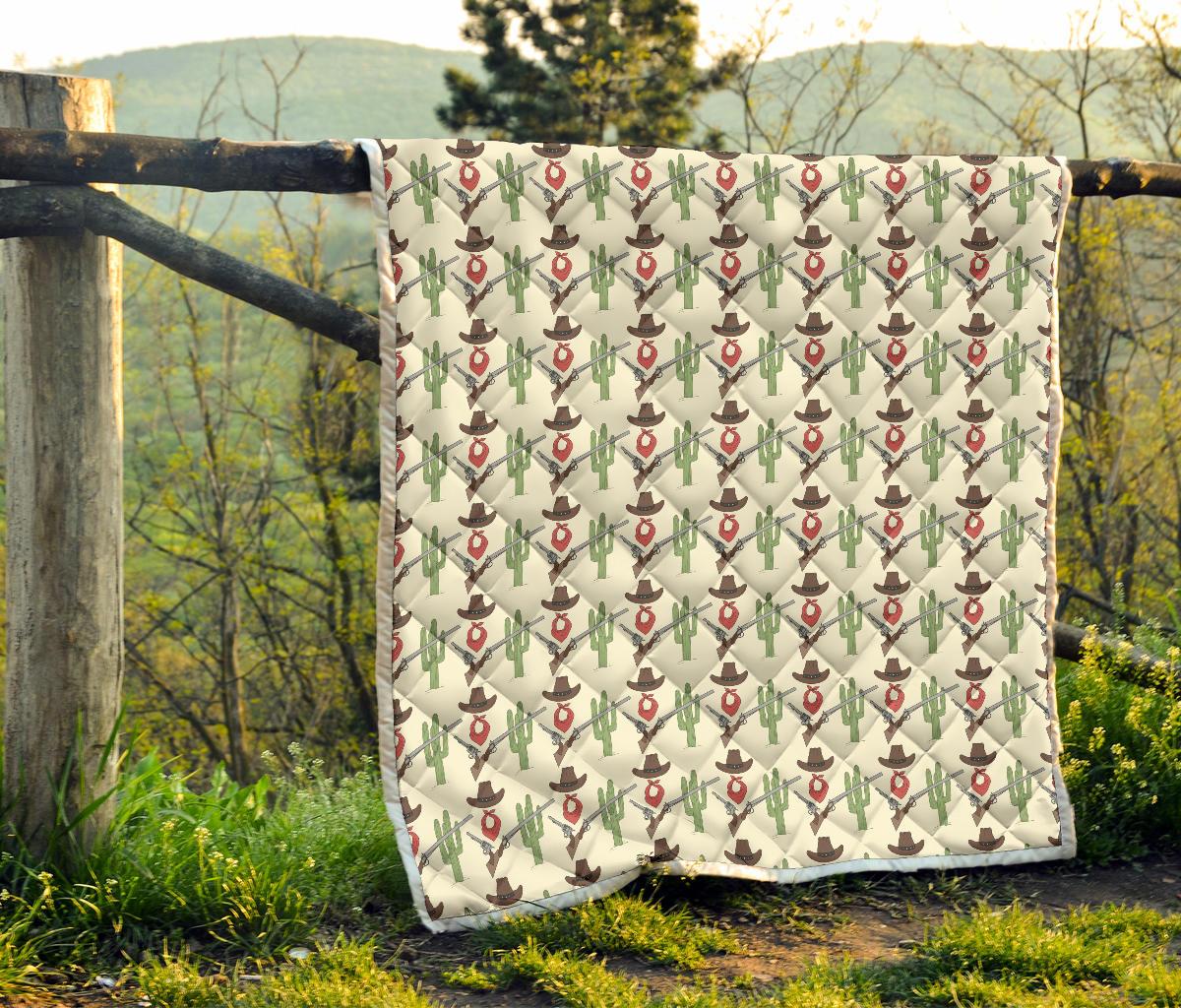 Western Cowboy Print Premium Quilt-JTAMIGO.COM
