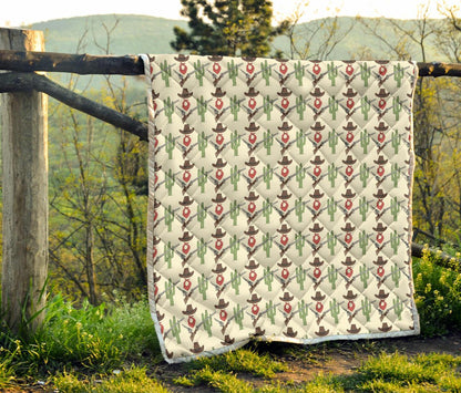 Western Cowboy Print Premium Quilt-JTAMIGO.COM
