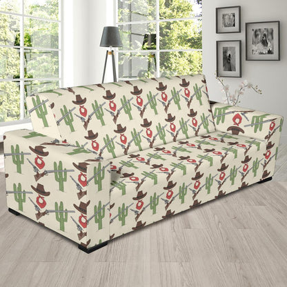 Western Cowboy Print Sofa Slipcover-JTAMIGO.COM