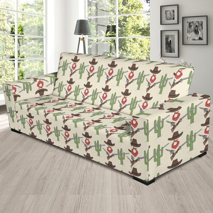 Western Cowboy Print Sofa Slipcover-JTAMIGO.COM