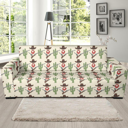 Western Cowboy Print Sofa Slipcover-JTAMIGO.COM