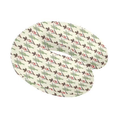Western Cowboy Print U-Shaped Travel Neck Pillow-JTAMIGO.COM