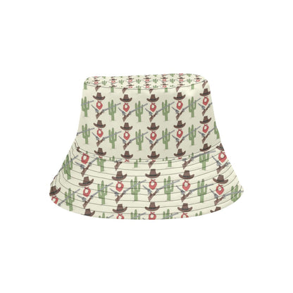 Western Cowboy Print Unisex Bucket Hat