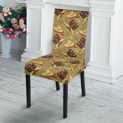 Western Cowboy Themed Dining Chair Slipcover-JTAMIGO.COM
