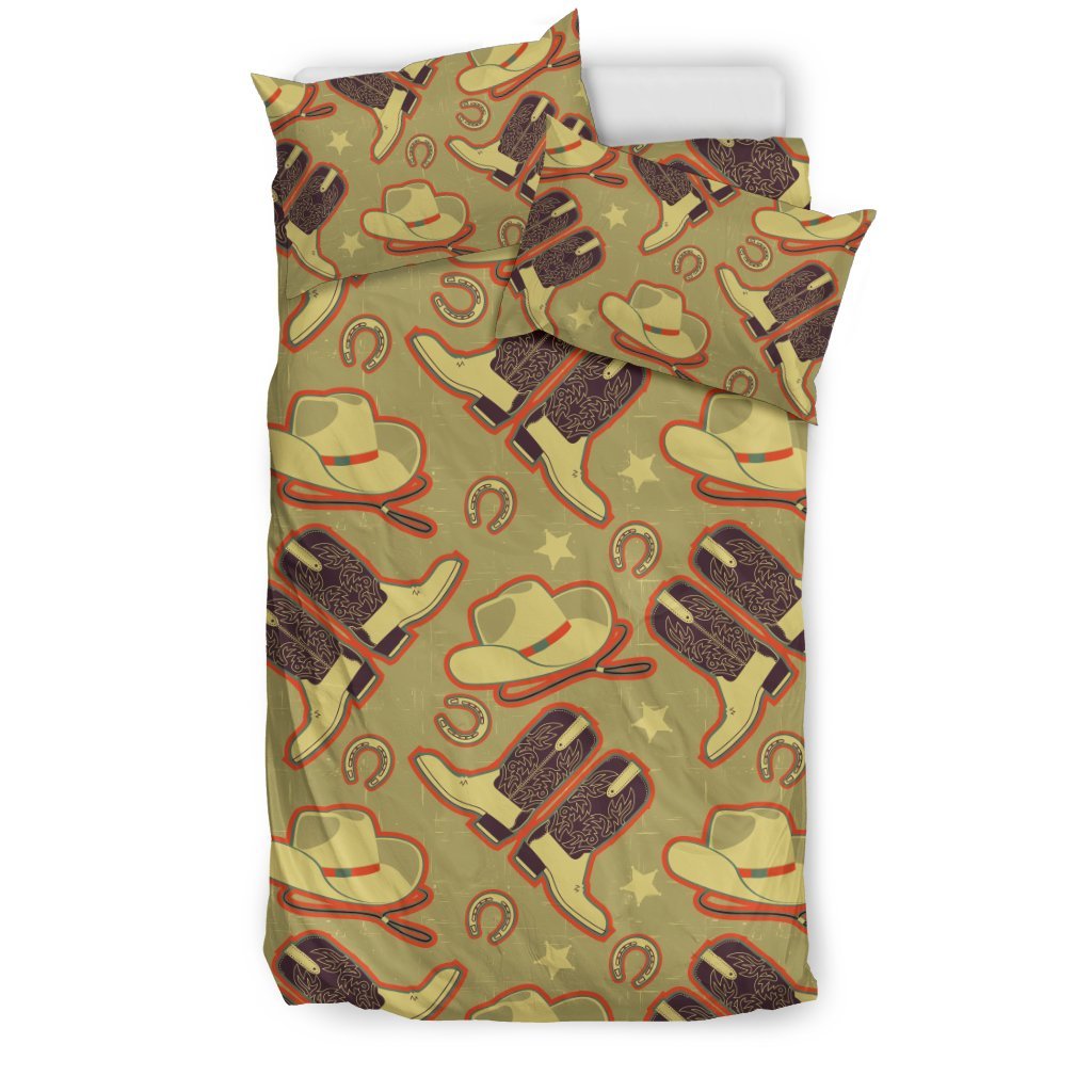 Western Cowboy Themed Duvet Cover Bedding Set