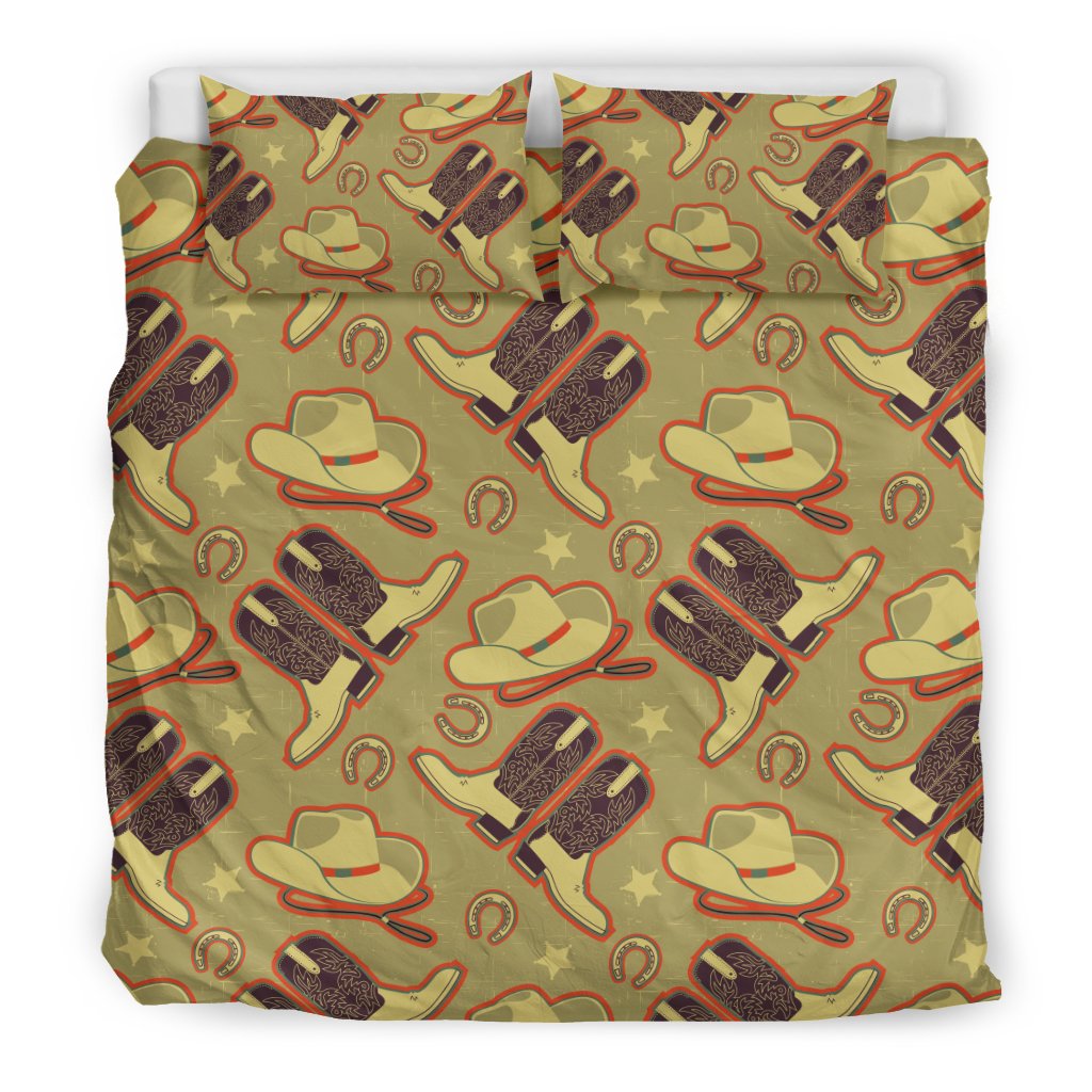 Western Cowboy Themed Duvet Cover Bedding Set