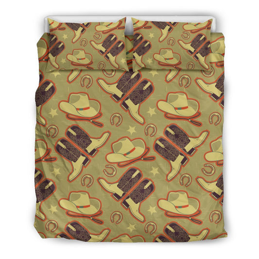 Western Cowboy Themed Duvet Cover Bedding Set