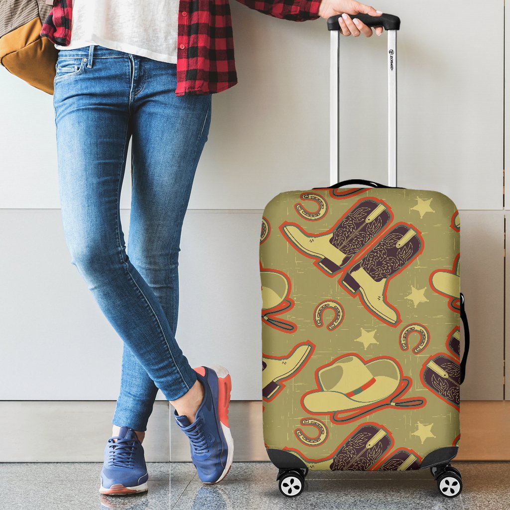 Western Cowboy Themed Luggage Cover Protector