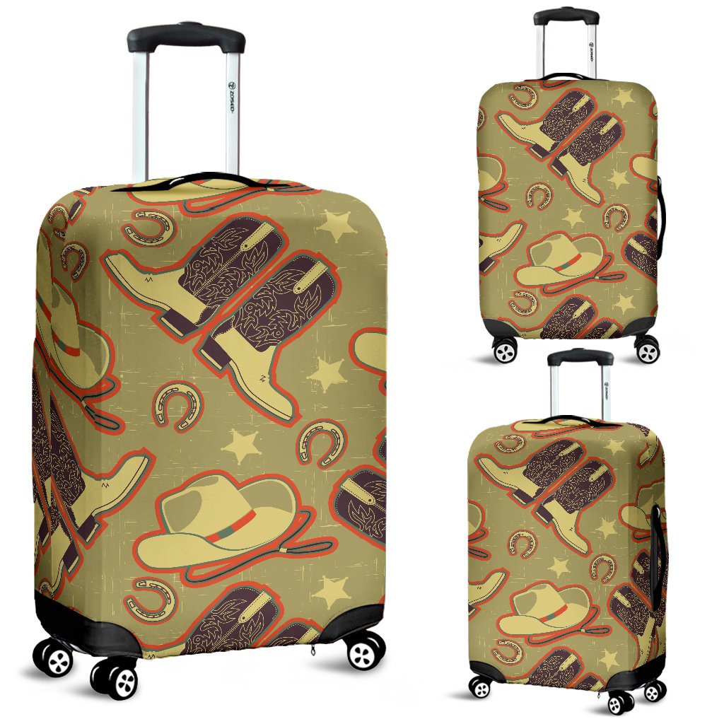 Western Cowboy Themed Luggage Cover Protector