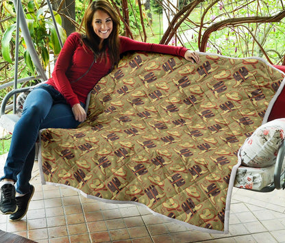 Western Cowboy Themed Premium Quilt-JTAMIGO.COM