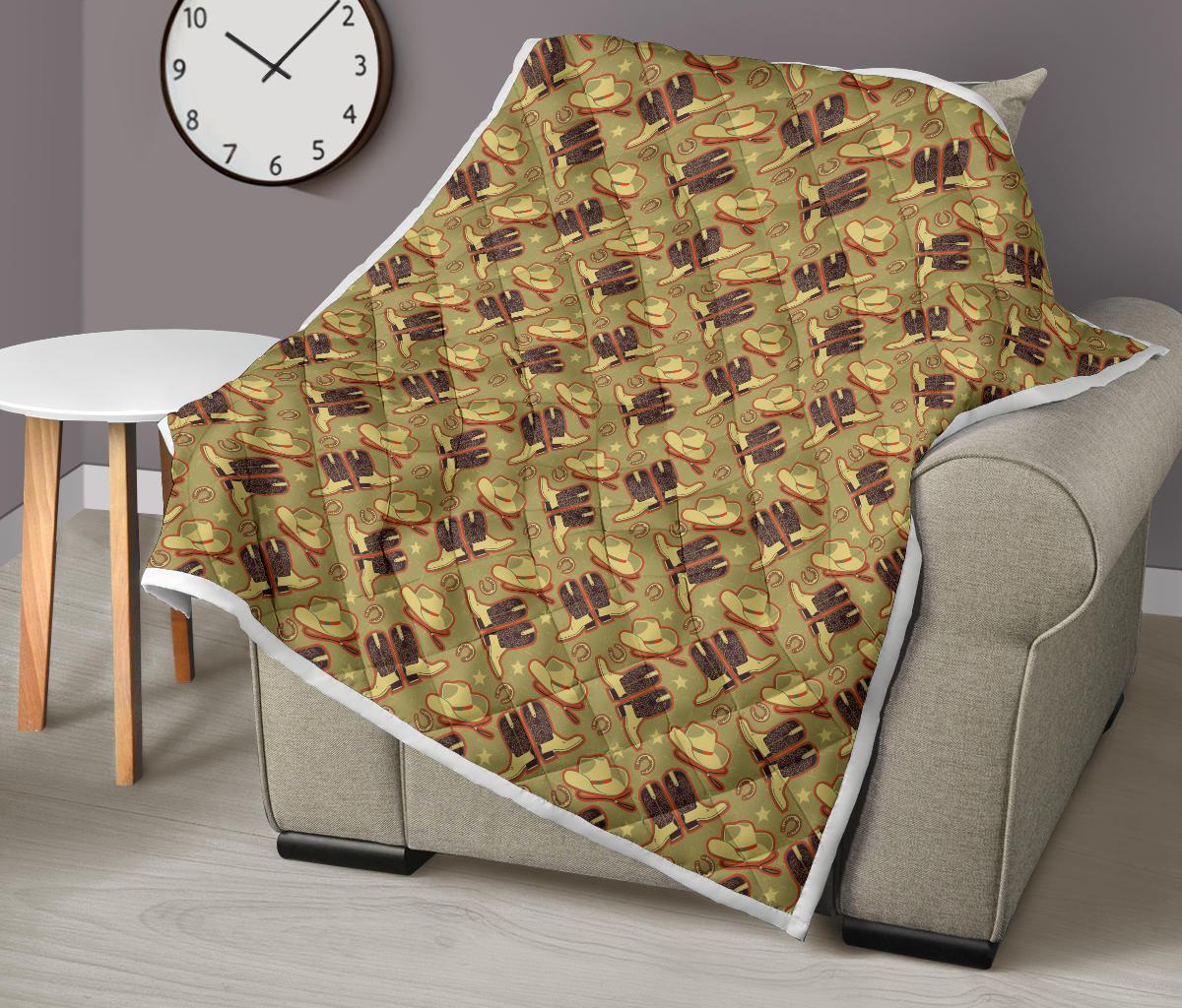 Western Cowboy Themed Premium Quilt-JTAMIGO.COM
