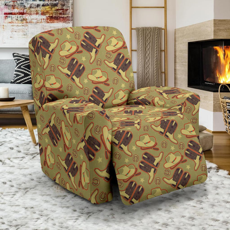 Western Cowboy Themed Recliner Slipcover-JTAMIGO.COM