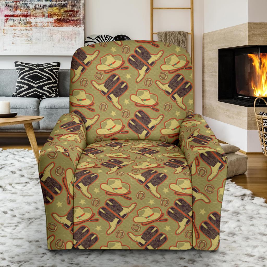 Western Cowboy Themed Single Sofa Slipcover -JTAMIGO.COM