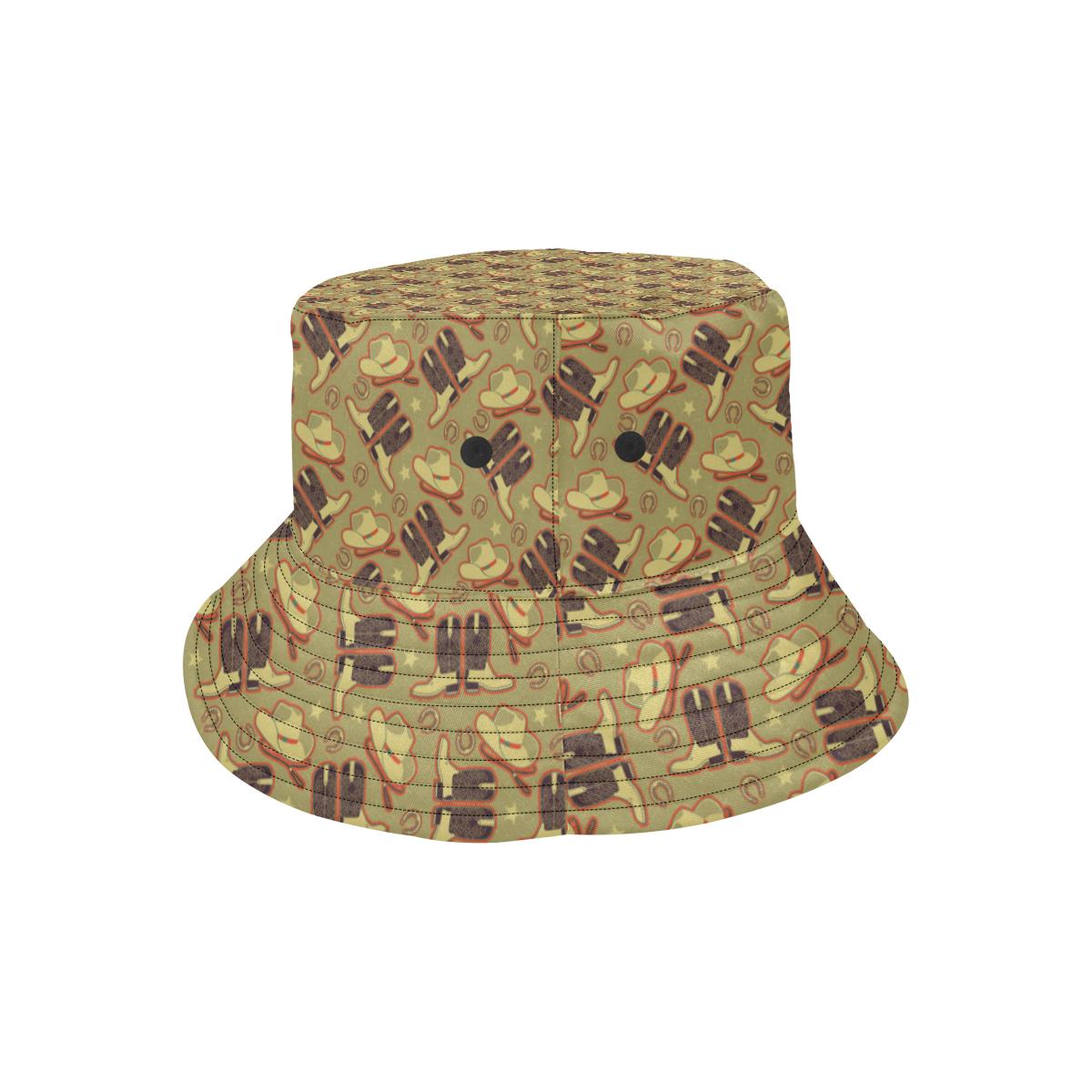 Western Cowboy Themed Unisex Bucket Hat