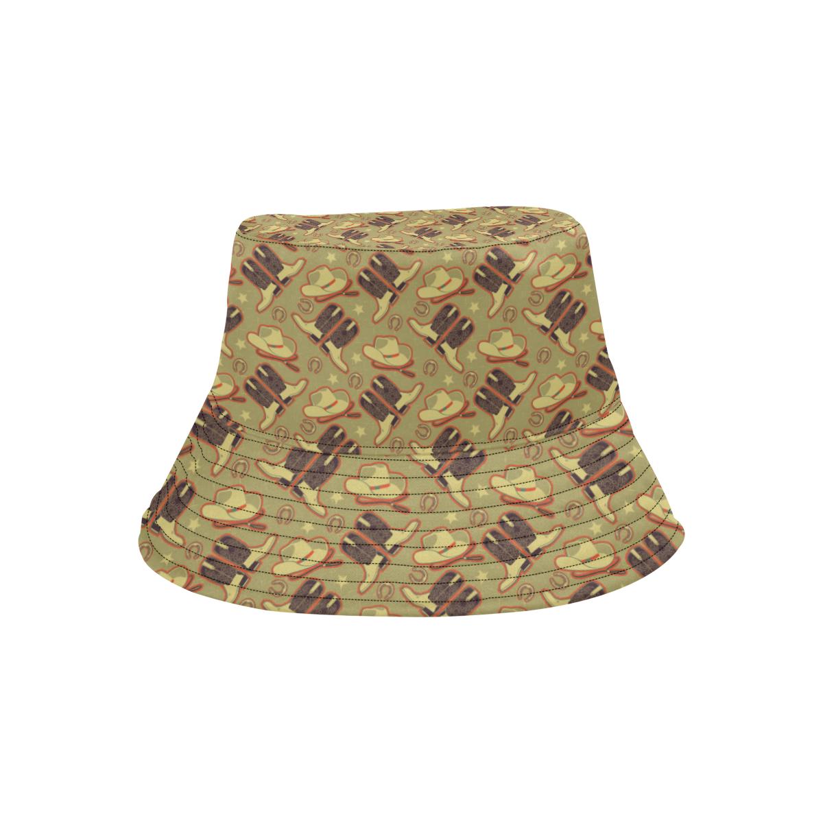 Western Cowboy Themed Unisex Bucket Hat