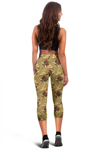 Western Cowboy Themed Women Capris