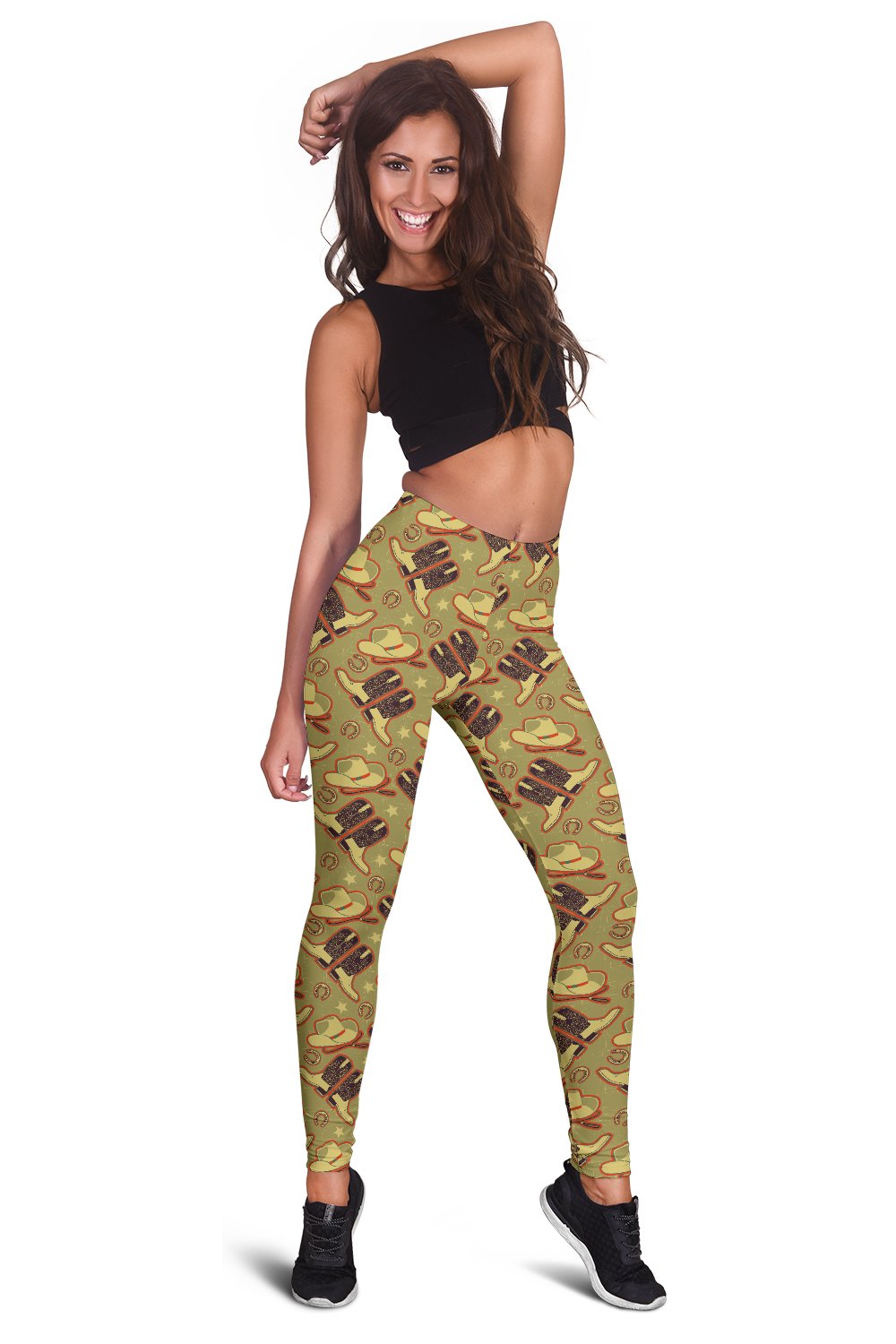 Western Cowboy Themed Women Leggings