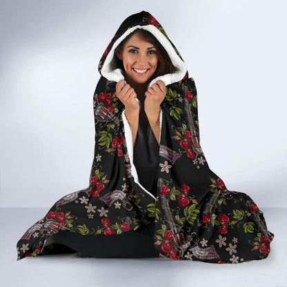 Western Design Hooded Blanket-JTAMIGO.COM