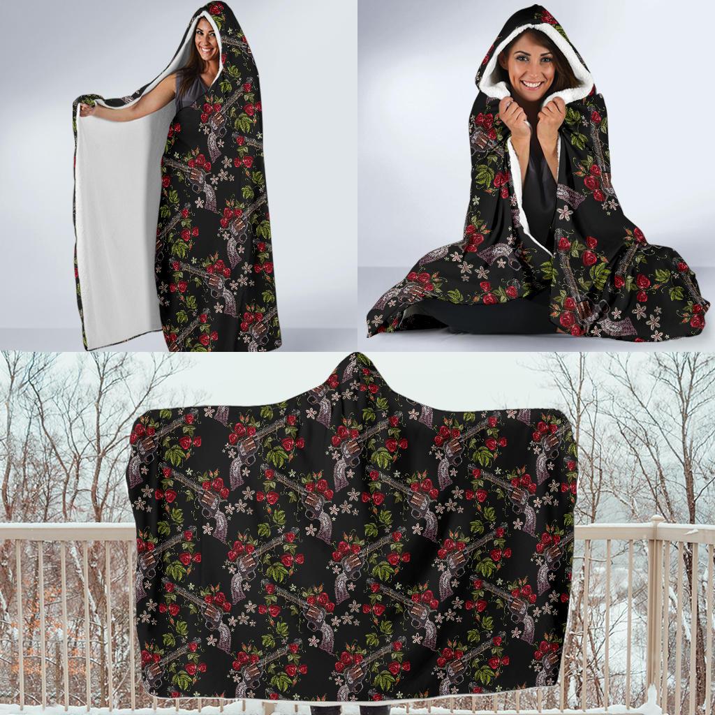 Western Design Hooded Blanket-JTAMIGO.COM