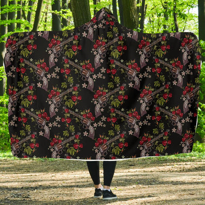 Western Design Hooded Blanket-JTAMIGO.COM