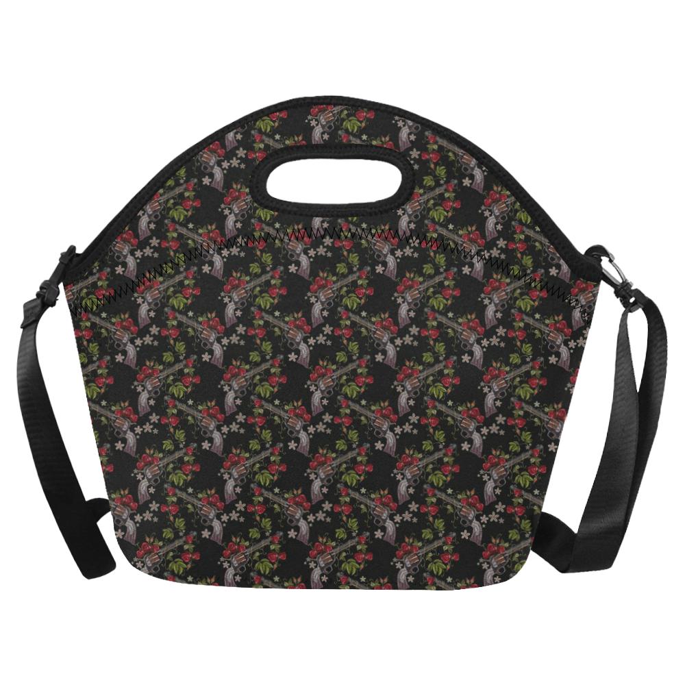 Western Design Neoprene Lunch Bag (Model 1669)(Large)-JTAMIGO.COM