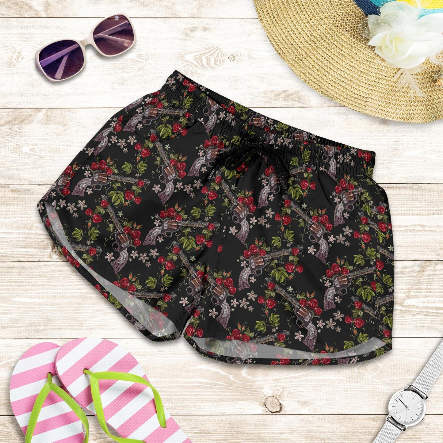 Western Design Women Shorts-JTAMIGO.COM