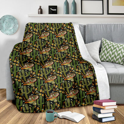 Western Style Print Fleece Blanket