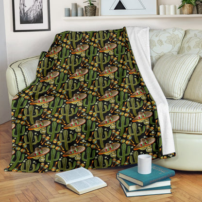 Western Style Print Fleece Blanket