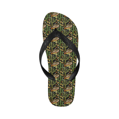 Western Style Print Flip Flops-JTAMIGO.COM
