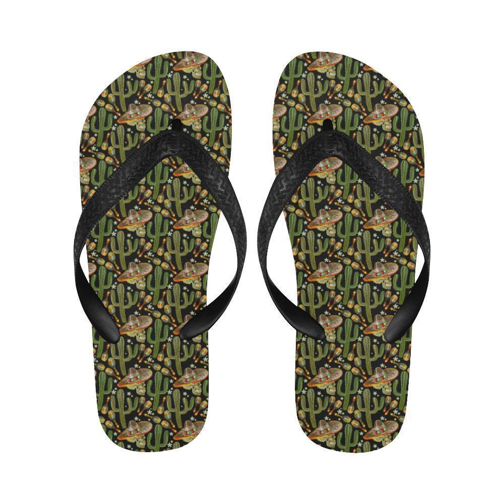 Western Style Print Flip Flops-JTAMIGO.COM