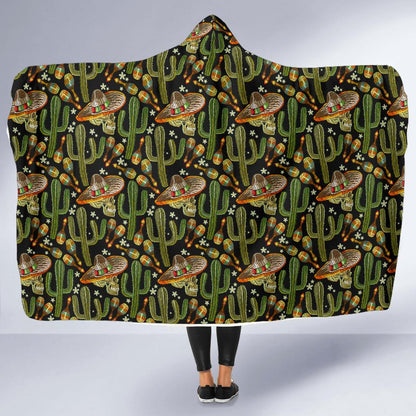 Western Style Print Hooded Blanket-JTAMIGO.COM