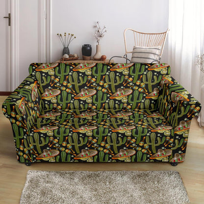Western Style Print Loveseat Slipcover-JTAMIGO.COM