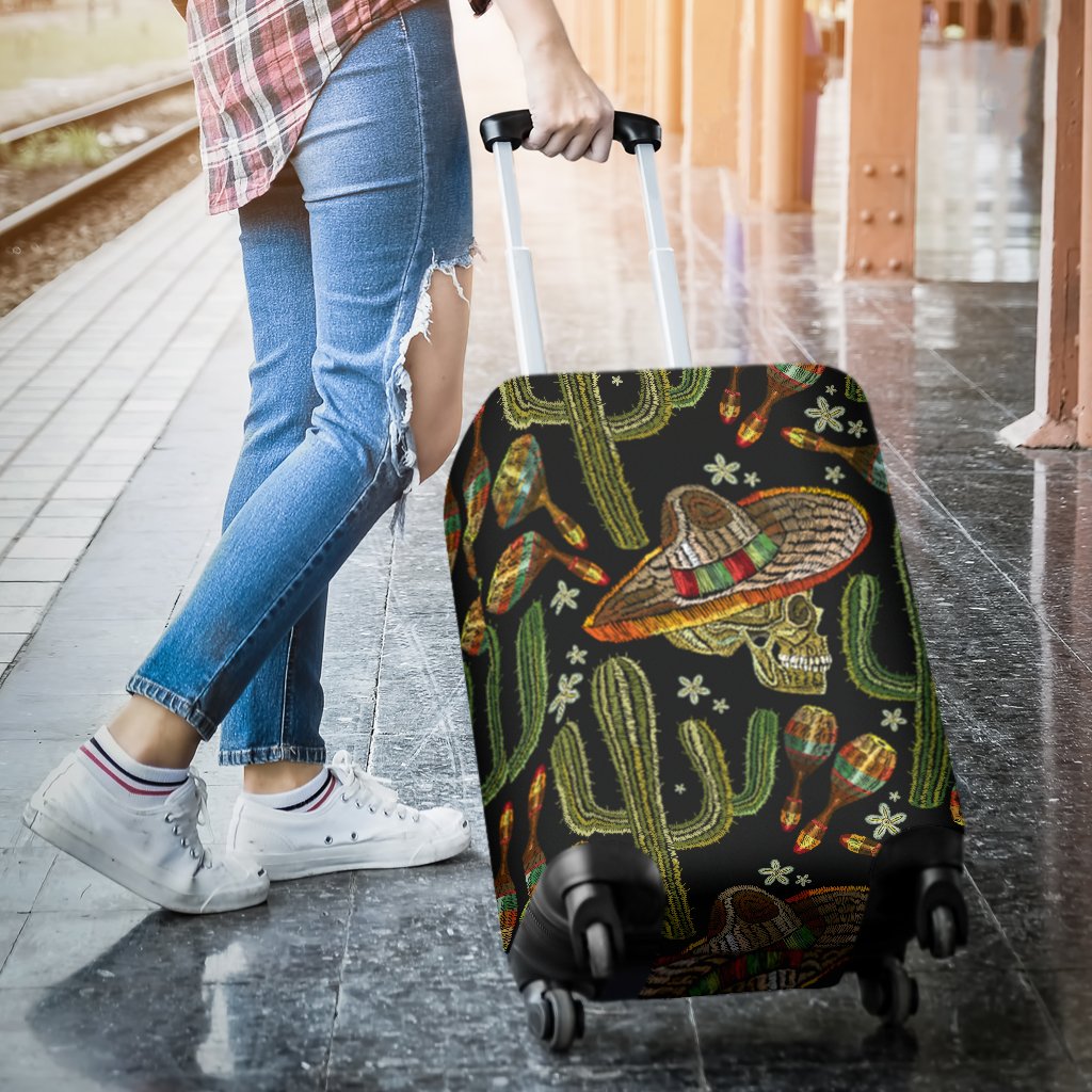 Western Style Print Luggage Cover Protector