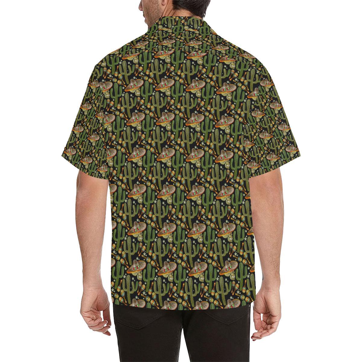 Western Style Print Men Aloha Hawaiian Shirt