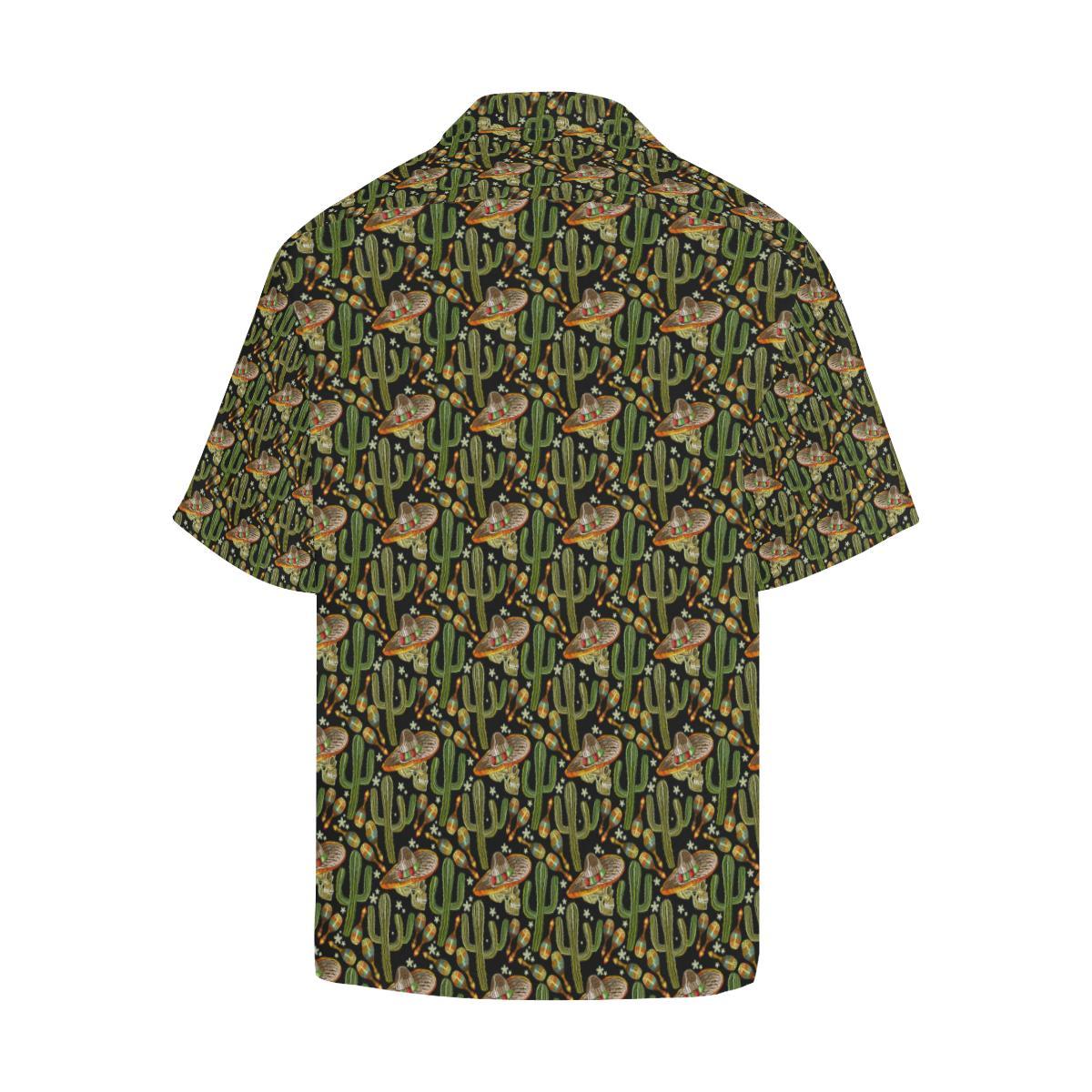 Western Style Print Men Aloha Hawaiian Shirt