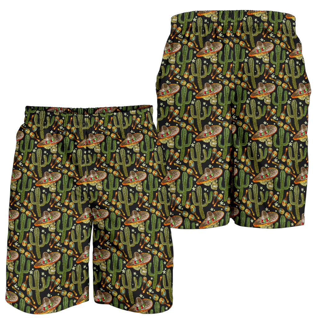 Western Style Print Mens Shorts-JTAMIGO.COM