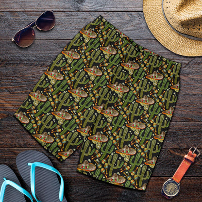 Western Style Print Mens Shorts-JTAMIGO.COM