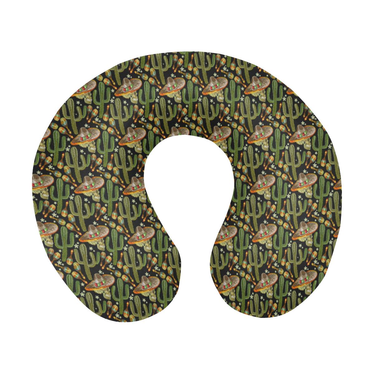 Western Style Print U-Shaped Travel Neck Pillow-JTAMIGO.COM