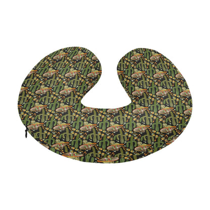 Western Style Print U-Shaped Travel Neck Pillow-JTAMIGO.COM