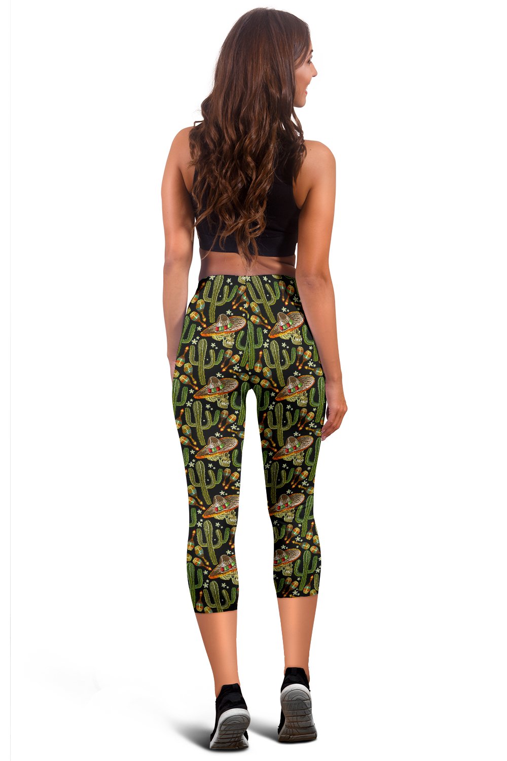Western Style Print Women Capris