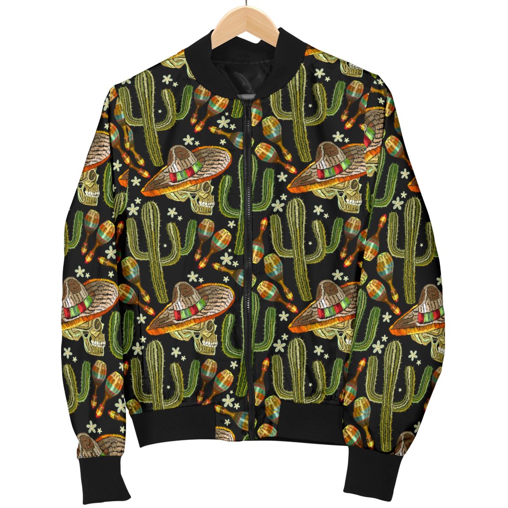 Western Style Print Women Casual Bomber Jacket