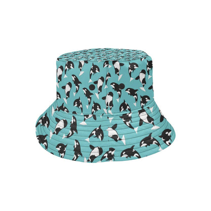 Whale Action Design Themed Print Unisex Bucket Hat