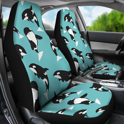 Whale Action Design Themed Print Universal Fit Car Seat Covers