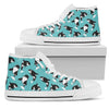 Whale Action Design Themed Print Women High Top Shoes