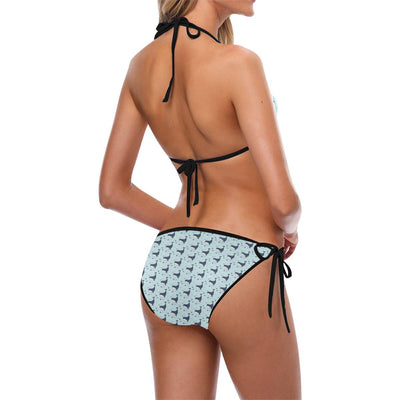 Whale Cute Design Themed Print Bikini Swimsuit-JTAMIGO.COM