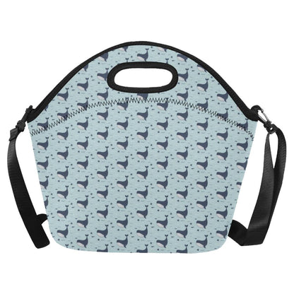 Whale Cute Design Themed Print Neoprene Lunch Bag (Model 1669)(Large)-JTAMIGO.COM