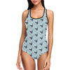 Whale Cute Design Themed Print One Piece Swimsuit-JTAMIGO.COM